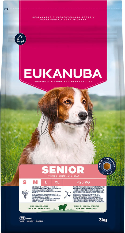 Eukanuba Senior Small/Medium Breed Lamb & Rice