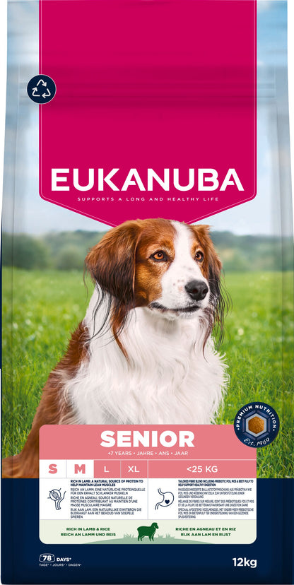 Eukanuba Senior Small/Medium Breed Lamb & Rice