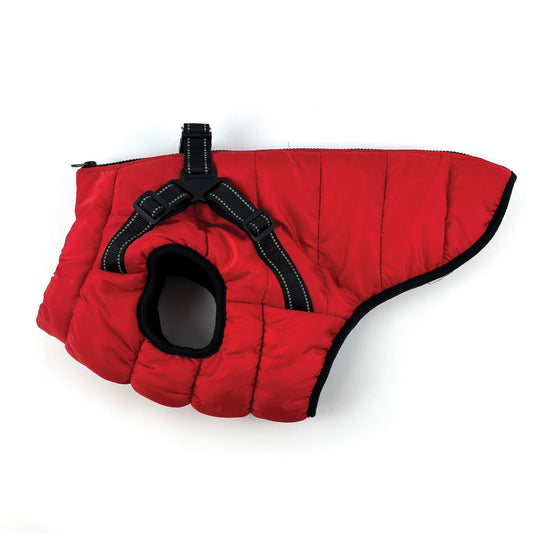 Go Walk Ruby Red Harness Dog Jacket