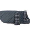 Go Walk Grey Quilted Classic Patterned Dog Coat