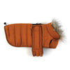 Go Walk Rust Orange Puffer Dog Coat