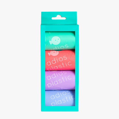 Adios Compostable Dog Poo Bags in Rainbow