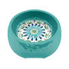 Alfresco Medallion Pet Bowl Medium - Turquoise