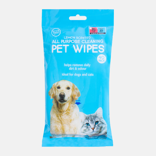 All Purpose Cleaning Pet Wipes 40 Pack