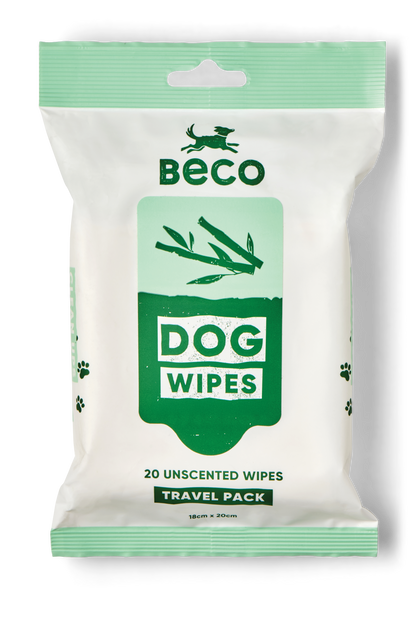 Beco Dog Wipes Unscented 20 Pack