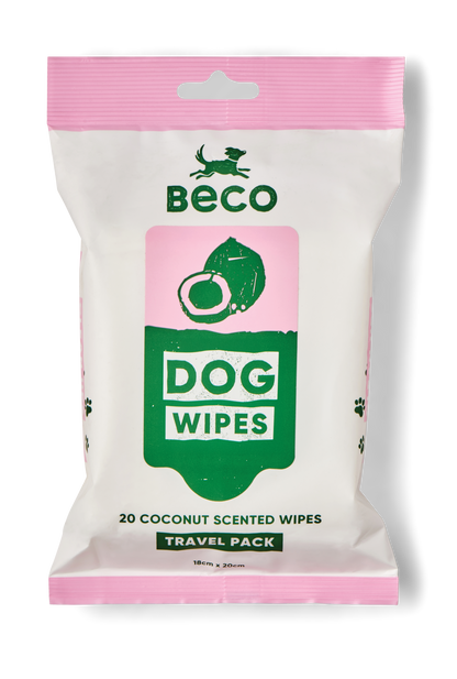Beco Dog Travel Wipes Coconut Scented 20 Pack