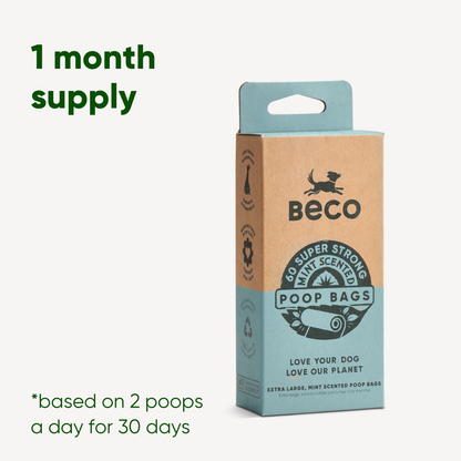 Beco Poop Bags Scented - 60 bags on rolls