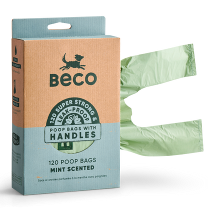 Beco Poop Bags Scented with Handles - 120 bags