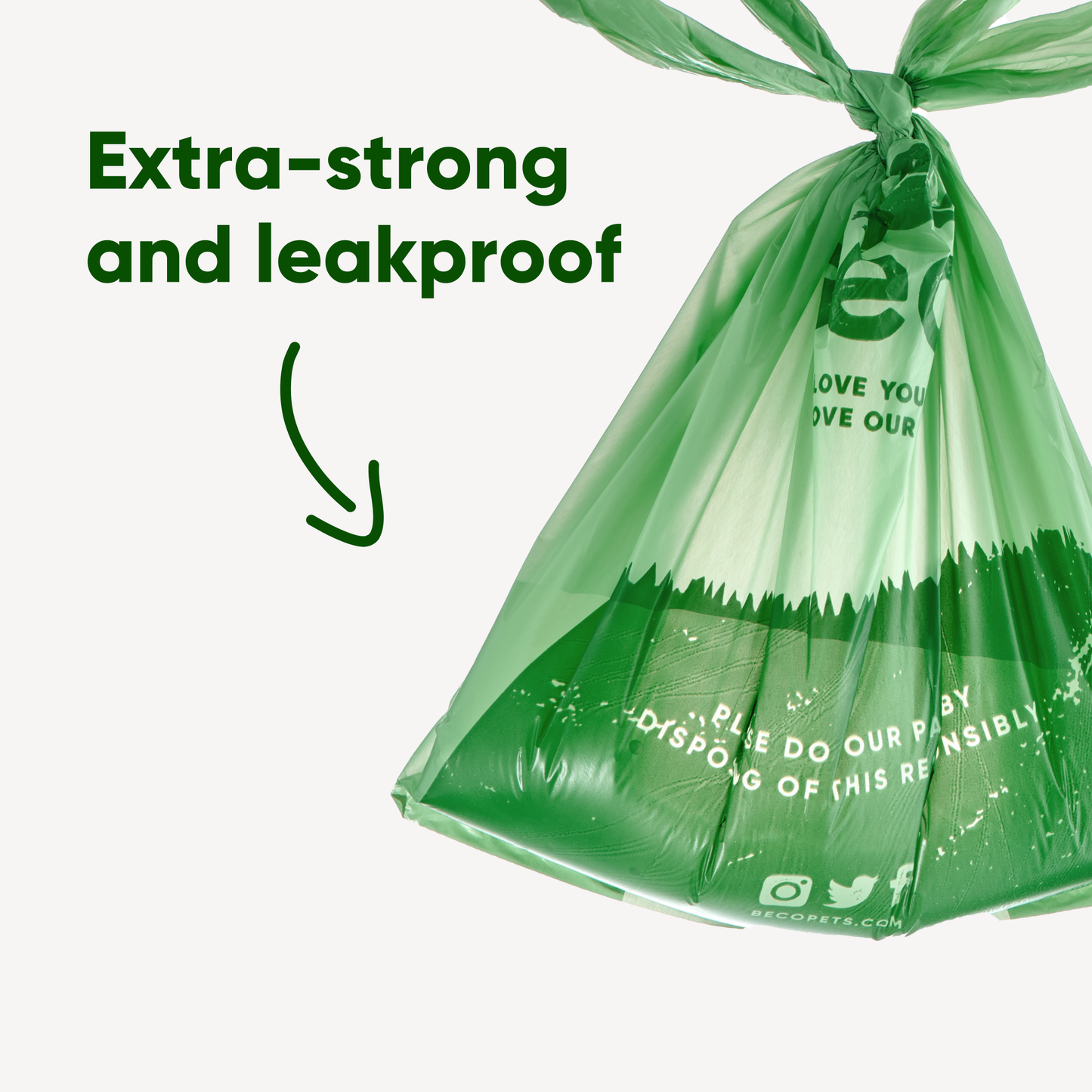Beco Poop Bags Scented with Handles - 120 bags