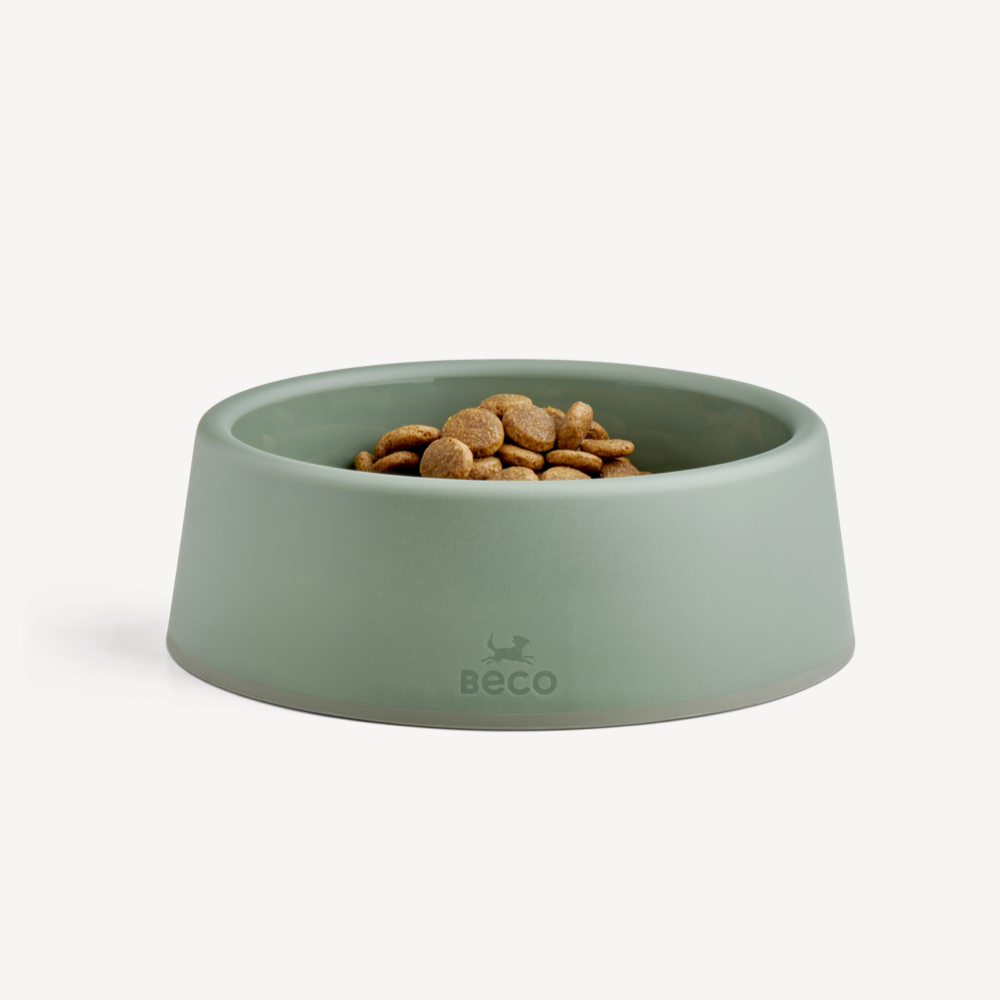 Beco Steady Cat Bowl Olive Green Small