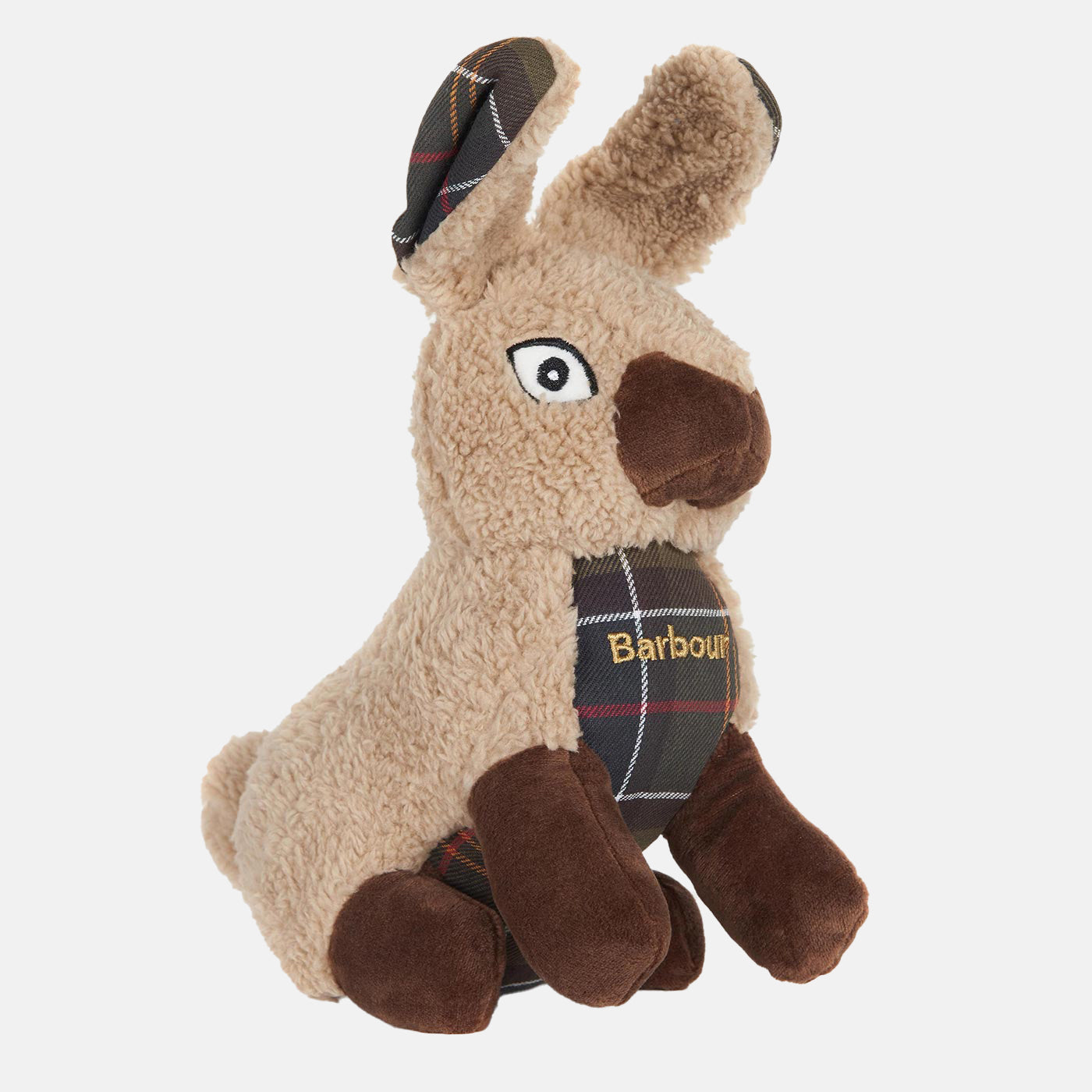 Discover Barbour Rabbit Dog Toy which features a squeak. available at Lords and Labradors