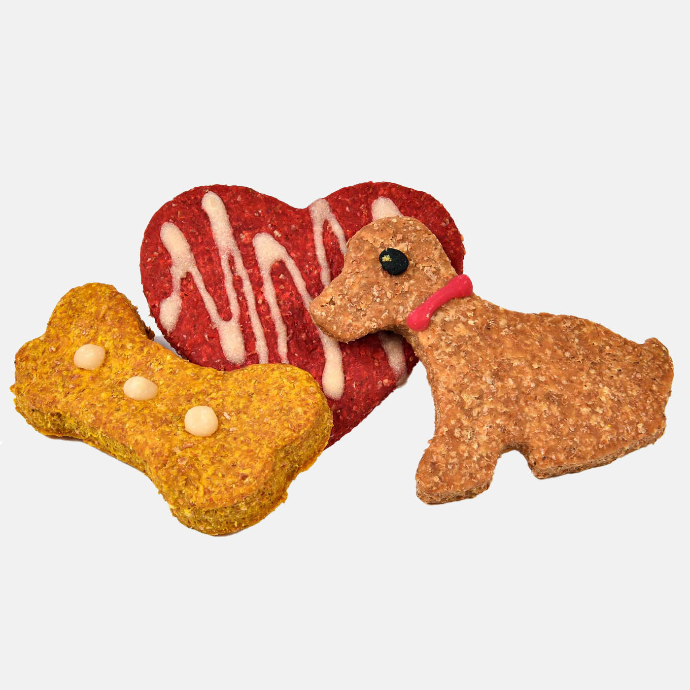 Barking Bakery Heart, Dog & Bone Cheesy Biscuits