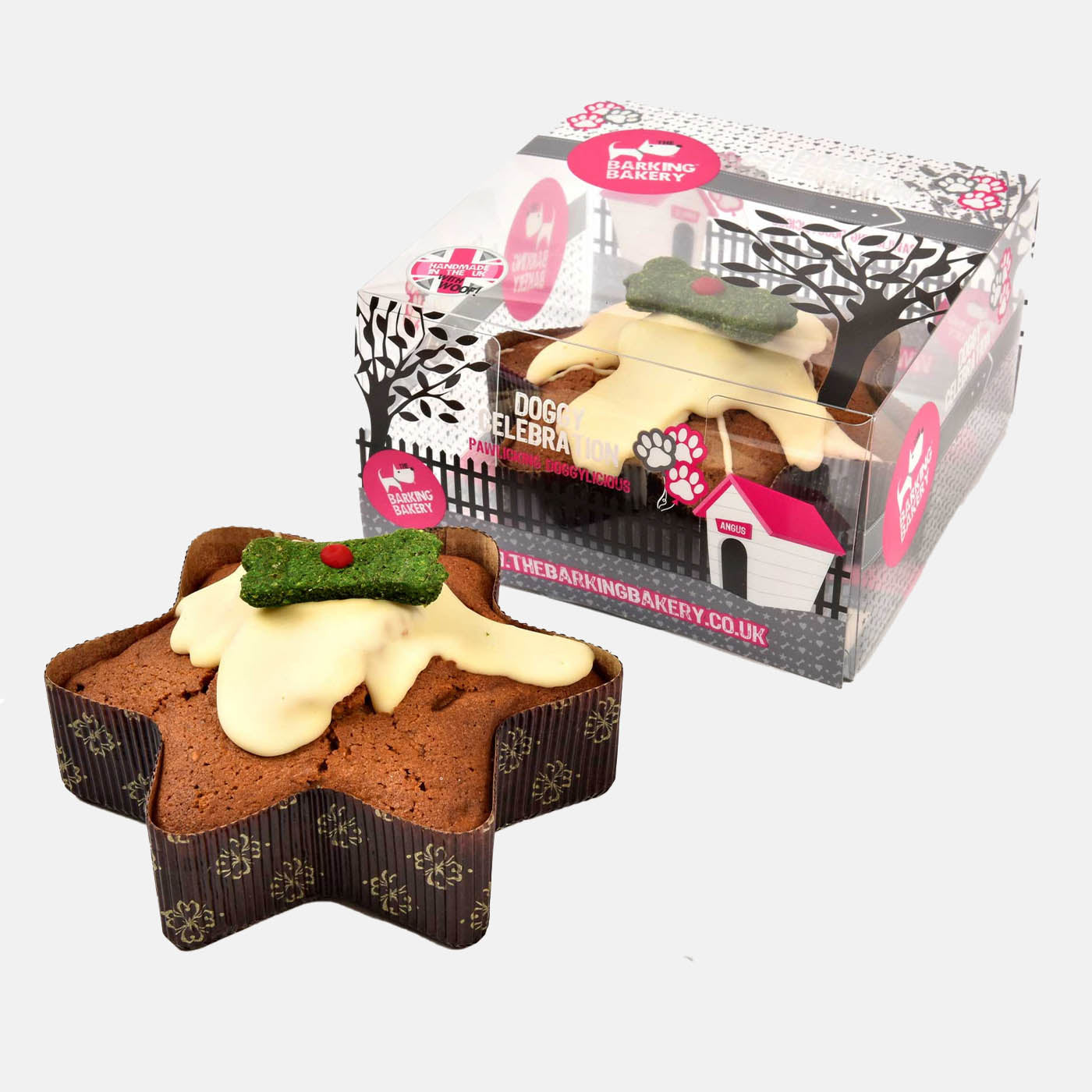 Barking Bakery Yappy Woofmas Christmas Star Cake For Dogs, The Perfect Festive Cake For Pets, Available Now at Lords & Labradors