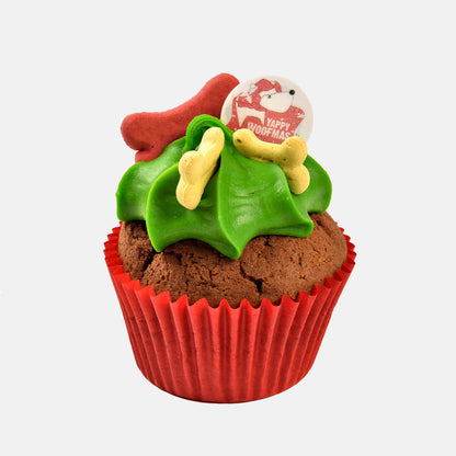 Barking Bakery Yappy Woofmass Woofin Christmas Cupcake For Dogs, Festive Dog Cakes, Available Now at Lords & Labradors