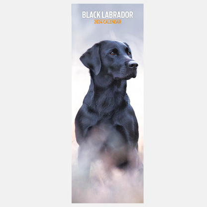 Black Labrador Slim Calendar 2024