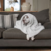 Dog & Puppy Blanket in Calming Anti-Anxiety Cream Faux Fur by Lords & Labradors