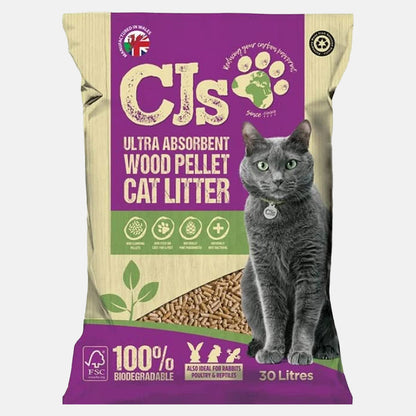 CJs Wooden Cat Litter 30L