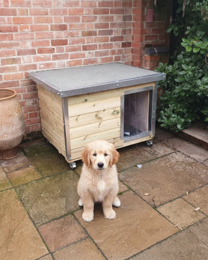 Benchmark Kennels Premium Insulated Timber Dog Cabin - 77 x 122cm