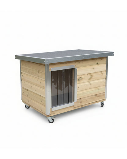 Benchmark Kennels Premium Insulated Timber Dog Cabin - 77 x 122cm