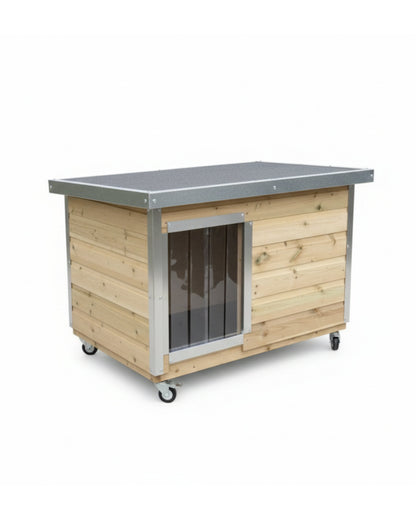 Benchmark Kennels Premium Timber Dog Cabin - 77 x 122cm