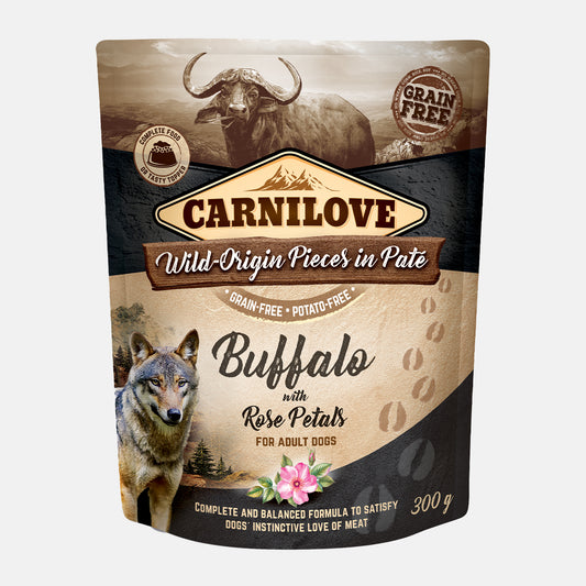Carnilove Buffalo with Rose Petals Dog Food (12x300g)