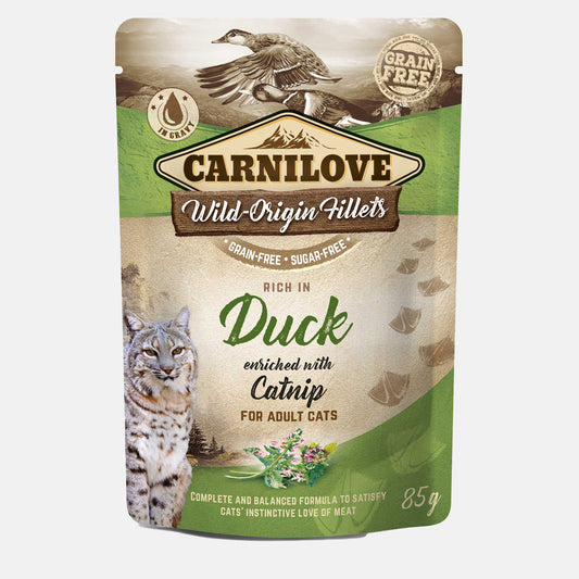 Carnilove Duck with Catnip Adult Cat Food (24x85g)