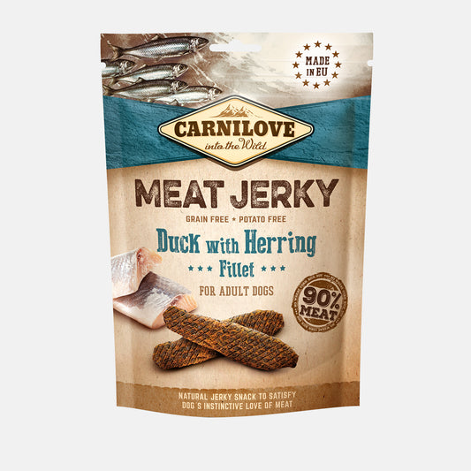 Carnilove Jerky Duck with Herring Fillet Dog Treats 100g