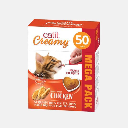 Catit Creamy Chicken Cat Treats Mega Pack (50 x 10g)