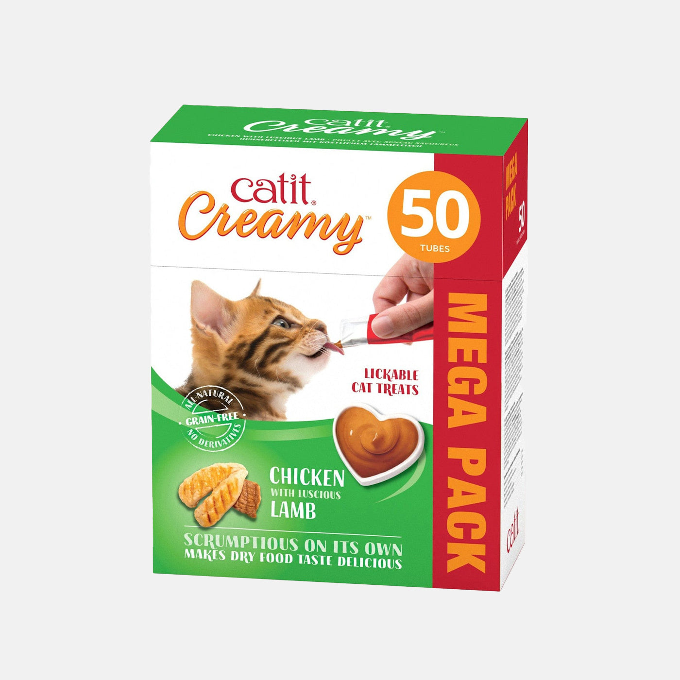 Catit Creamy Lamb Cat Treats Mega Pack (50 x 10g)
