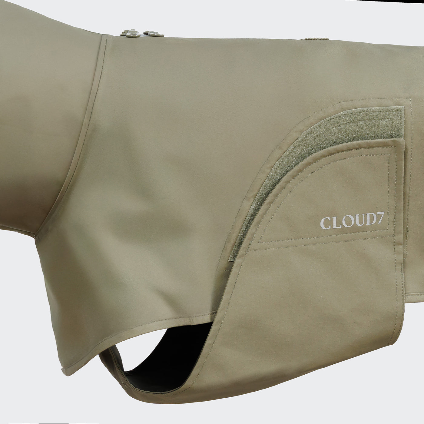 Cloud7 Helgoland Dog Raincoat Olive