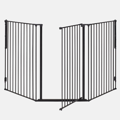 DogSpace Rocky Extra Tall Room Divider Pet Gate Black