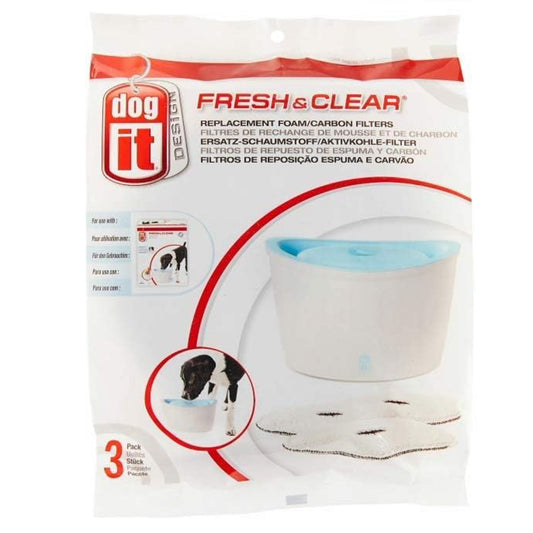 Dogit Fresh & Clear Foam/Carbon Filters (3 Pack)