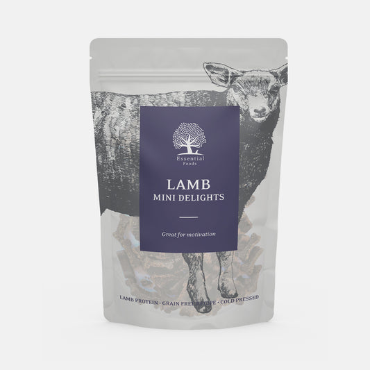 Essential Foods Lamb Mini Delights Dog Treats 100g