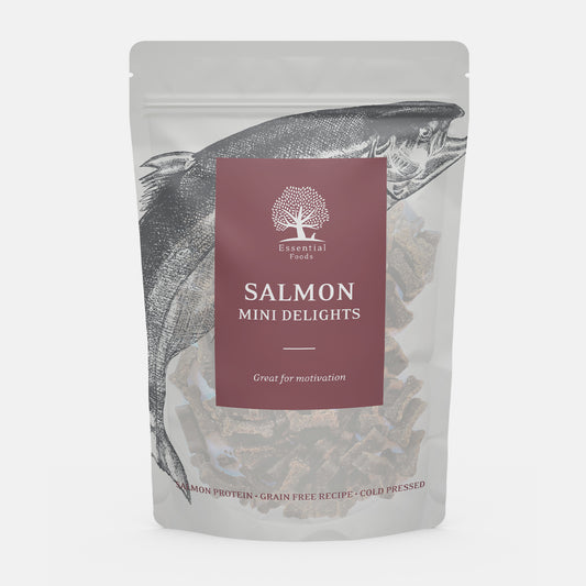 Essential Foods Salmon Mini Delights Dog Treats 100g