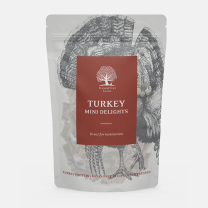 Essential Foods Turkey Mini Delights Dog Treats 100g