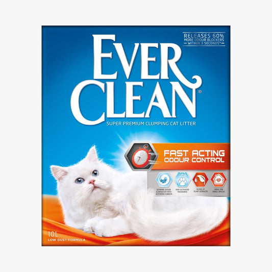EverClean Fast Acting Odour Control Clumping Cat Litter 10L