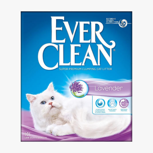 EverClean Lavender Scented Clumping Cat Litter 10L