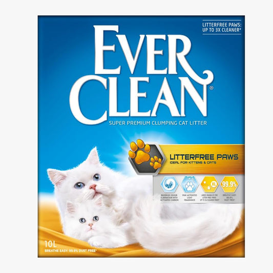 EverClean Litter Free Paws Clumping Cat Litter 10L