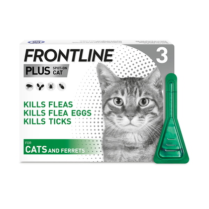 Frontline Plus for Cats x3