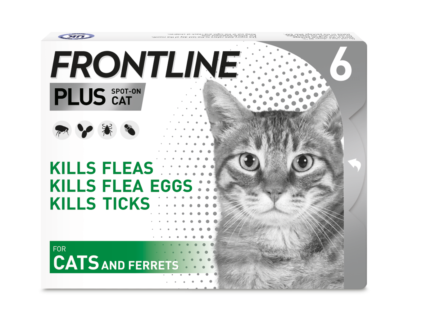 Frontline Plus for Cats x6