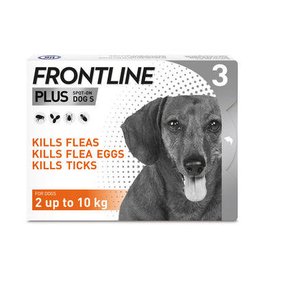 Frontline Plus for Small Dogs x3