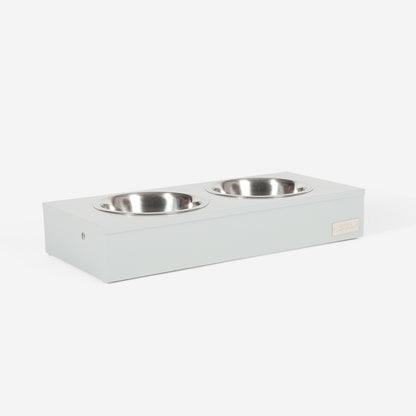 Present your furry friend with our luxuriously Wooden Wall Mounted Pet Feeder in Grey by Lords & Labradors