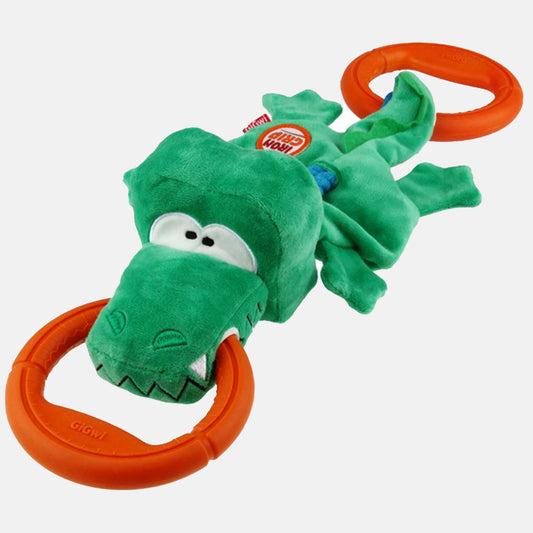 GiGwi Iron Grip Crocodile Plush Tug Toy