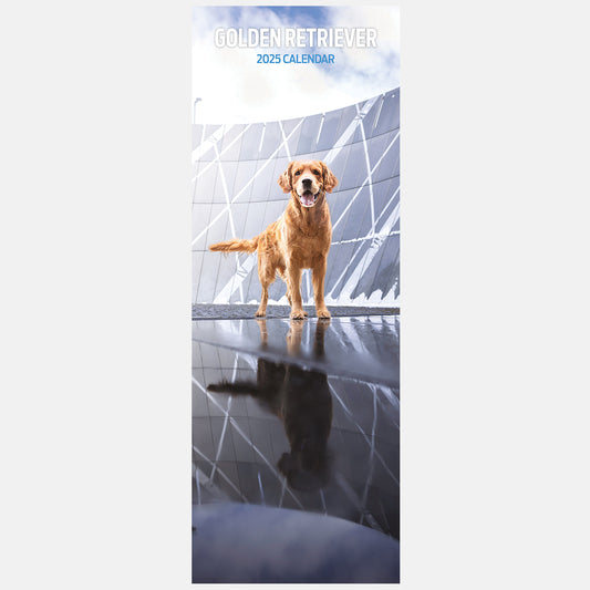 Golden Retriever Slim Calendar 2025