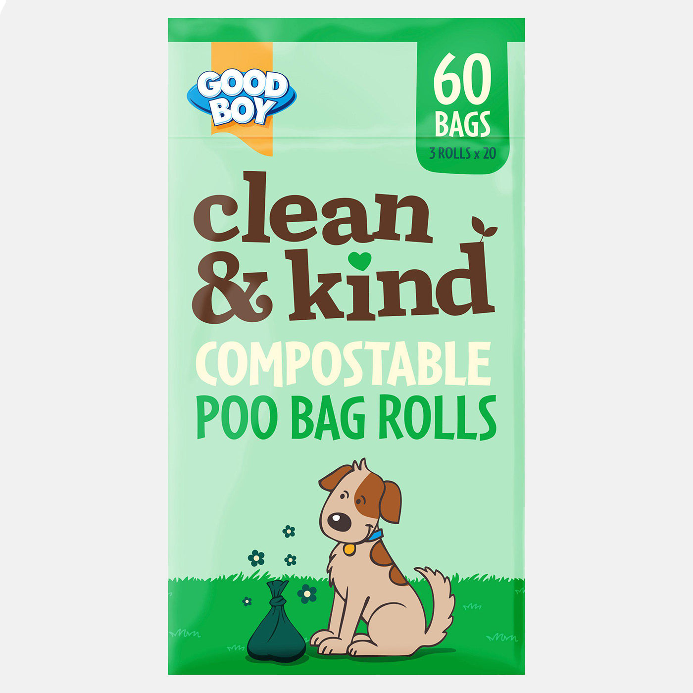 Good Boy Clean & Kind Compostable Poo Bag Rolls