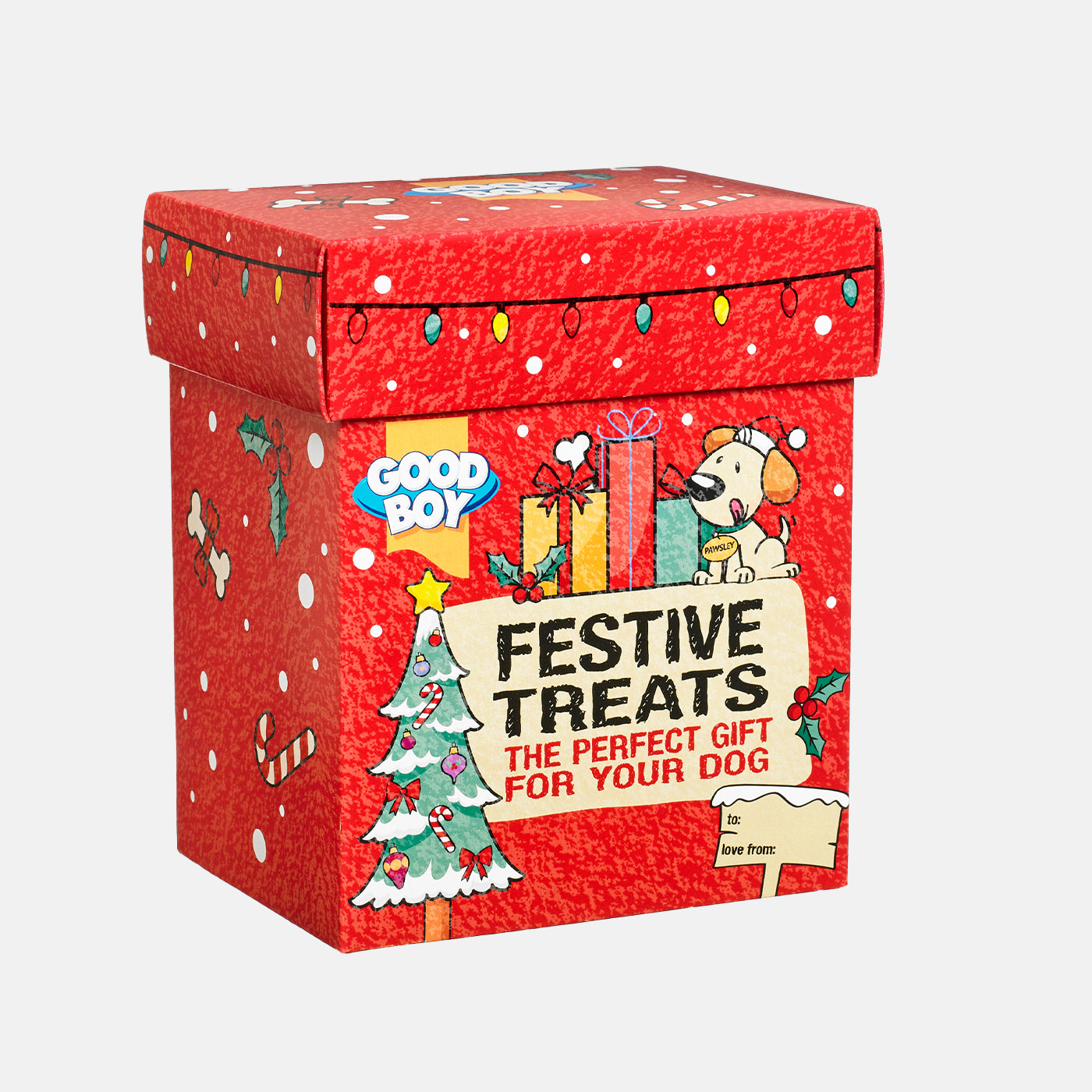 Good Boy Festive Dog Treats Gift Box, The Perfect Christmas Gift For Your Dog, Available Now at Lords & Labradors