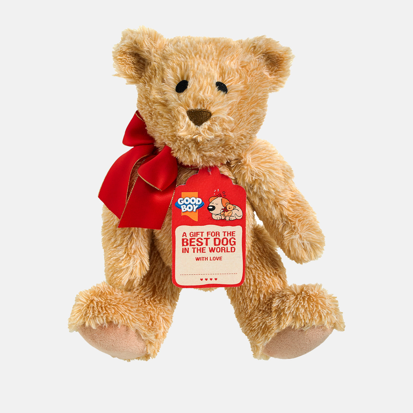 Good Boy Cuddly Gift Bear For Dogs, The Perfect Pet Dog Toy For Christmas, Available Now at Lords & Labradors