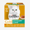 Gourmet Gold Adult Savoury Cake Meat & Veg Cat Food (8 x 85g)