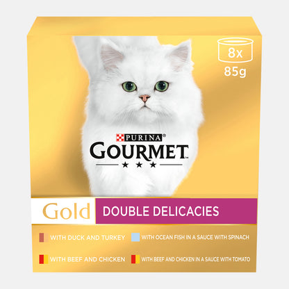 Gourmet Gold Cat Food Double Delicacies (8 x 85g)