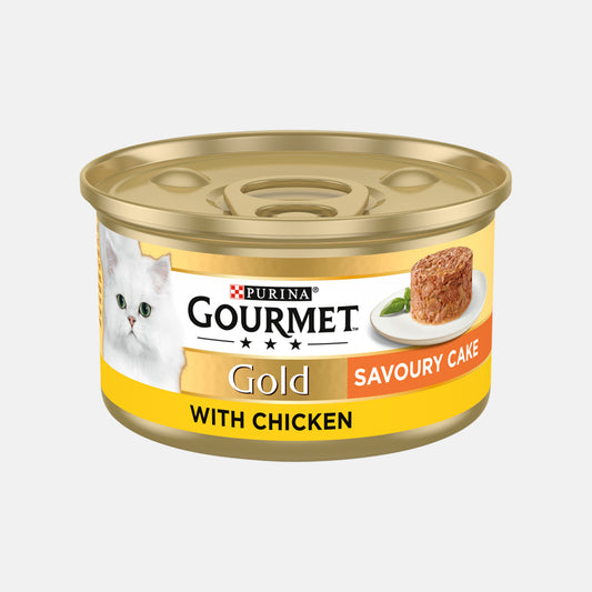 Gourmet Gold Cat Food Savoury Cake Chicken (12 x 85g)